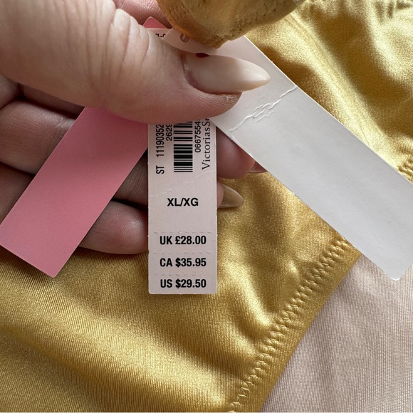 Victoria's Secret Lagos Cutout High Waist Cheeky Bottom Shira Gold Size XL NEW - Picture 5 of 7